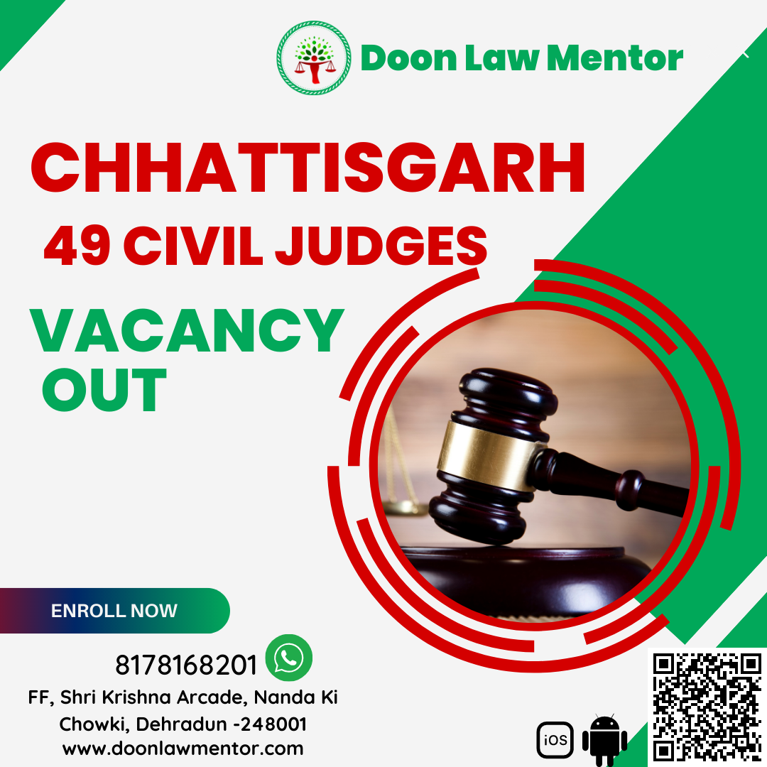 Vacancies Out - Chhattisgarh Civil judge (49)