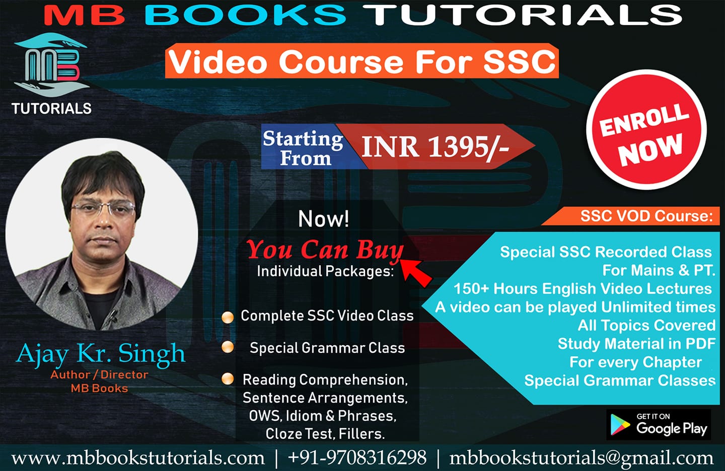 SSC Video Course Without Grammar (Recorded)