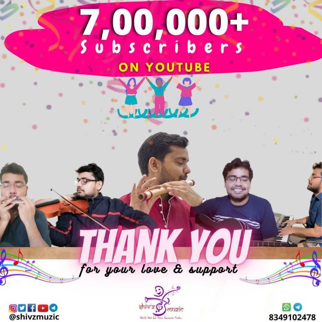 Thank you for 7 Lakh subscribers