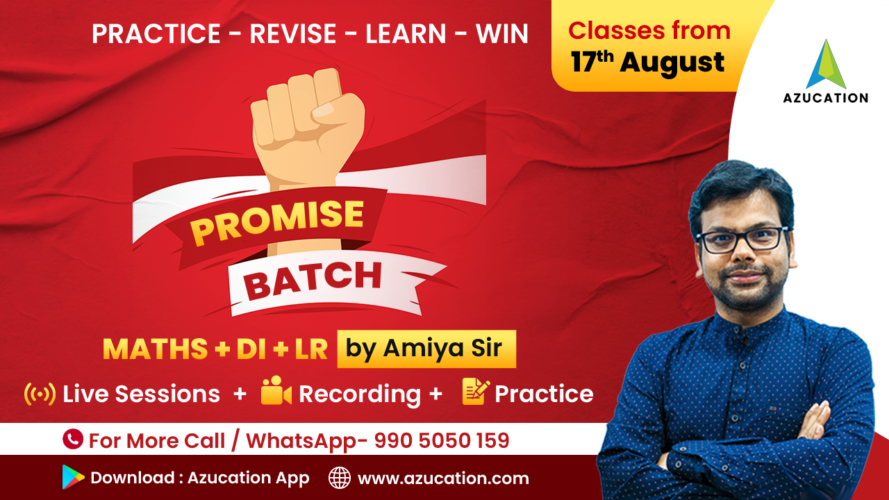 Crash Course | Maths + DI + LR - Promise Batch