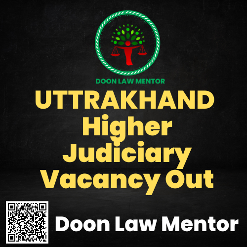 UK Higher Judiciary Vacancy Out - Read Notification Now