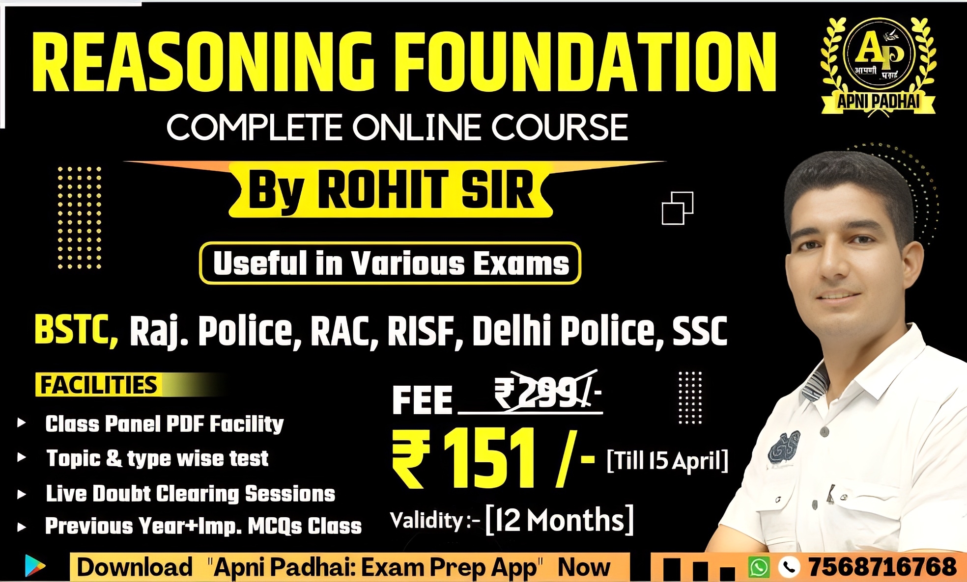 Reasoning Foundation Complete Course by Rohit Sir 2.0