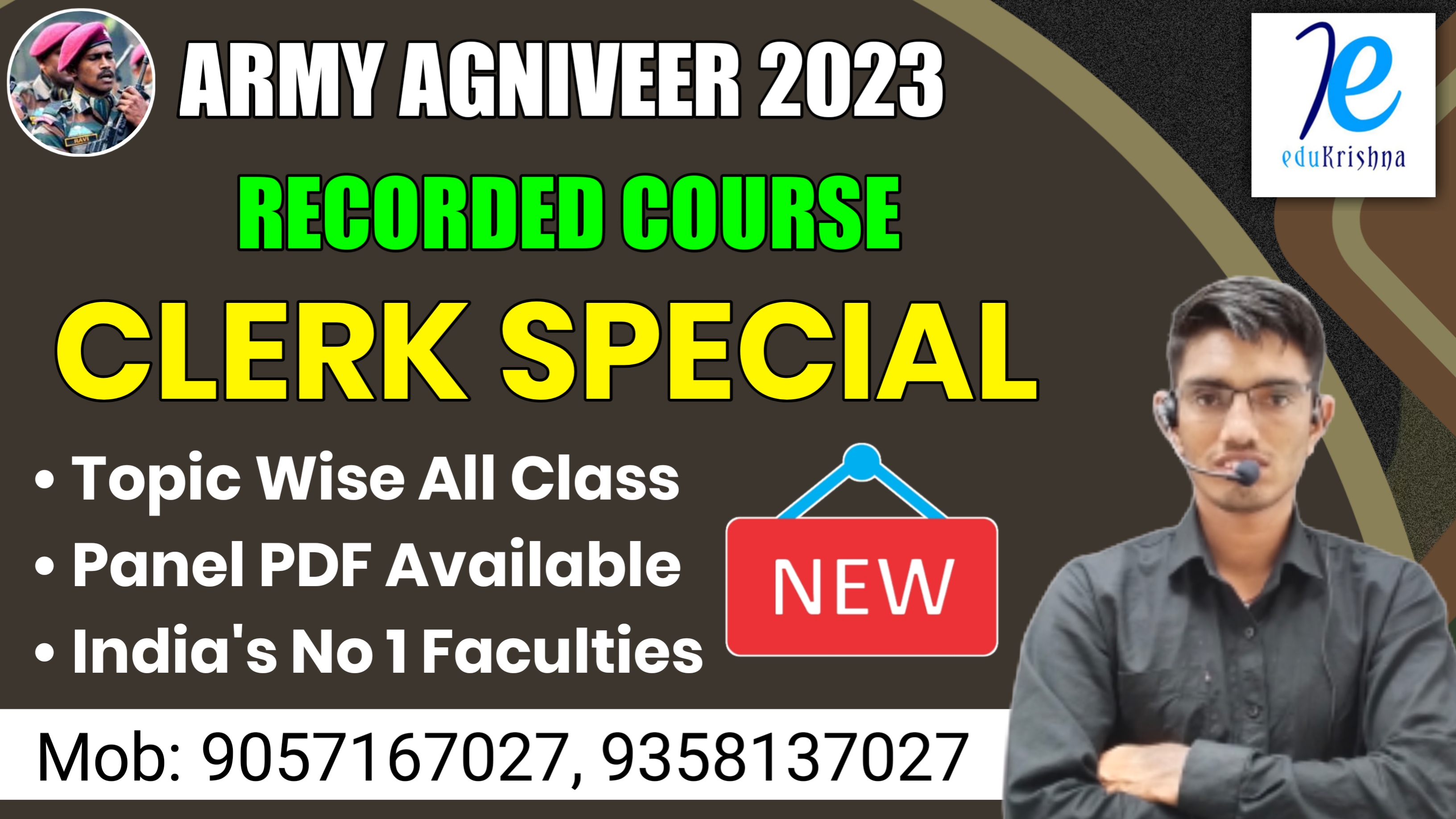 ARMY AGNIVEER CLERK TOPIC WISE FOUNDATION COURSE  (Course ID : ARMYCL2023-24)