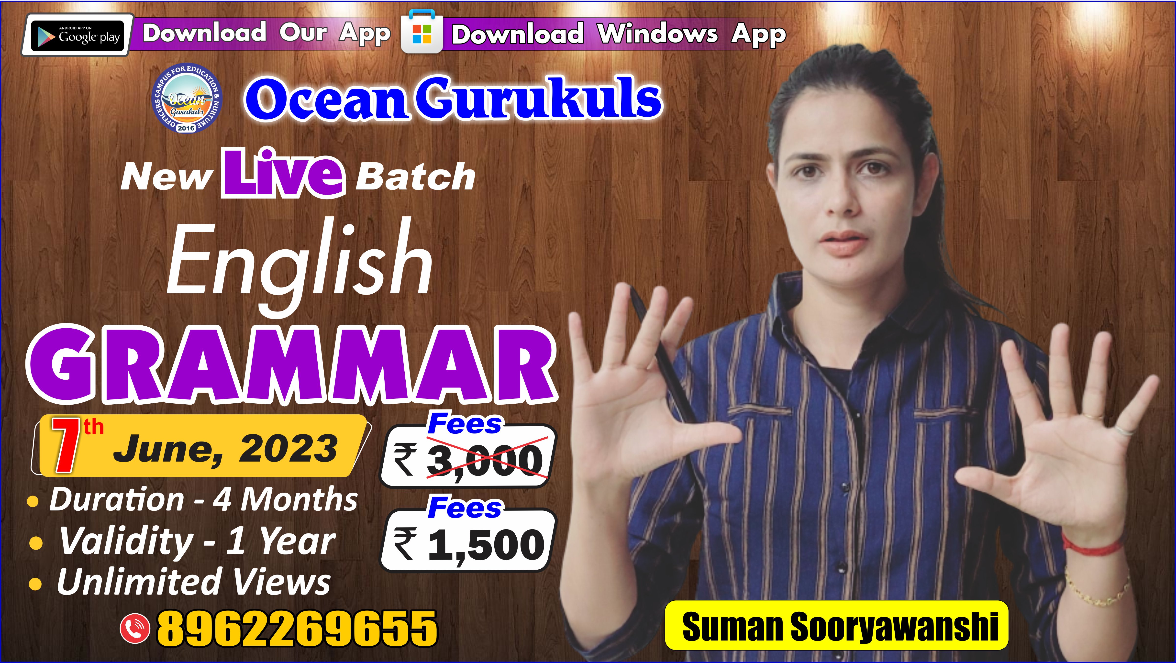ENGLISH GRAMMAR BY SUMAN MA'AM (FROM 7th June 2023)