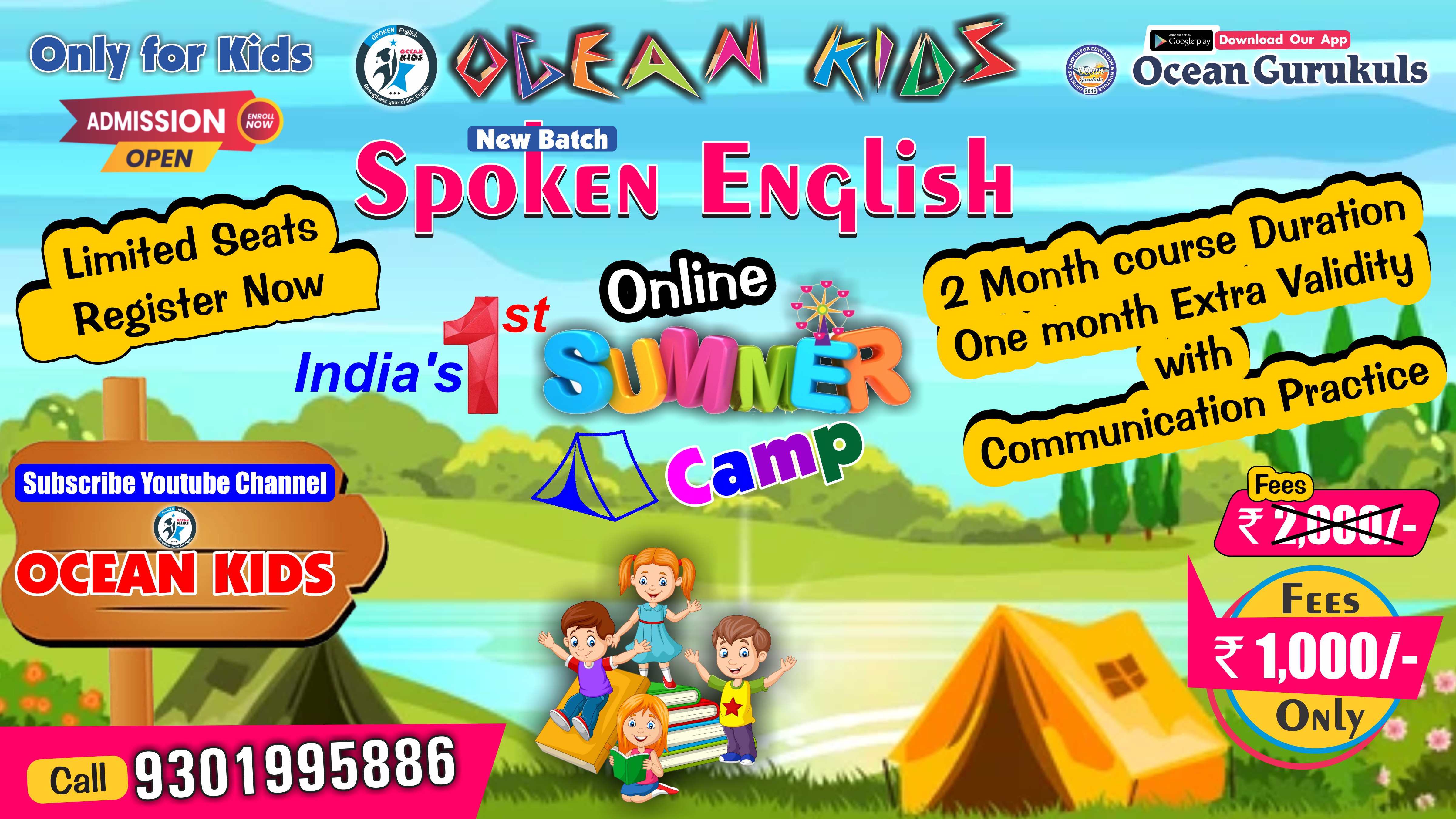 OCEAN KIDS BATCH - SPOKEN ENGLISH ( June 2023 )