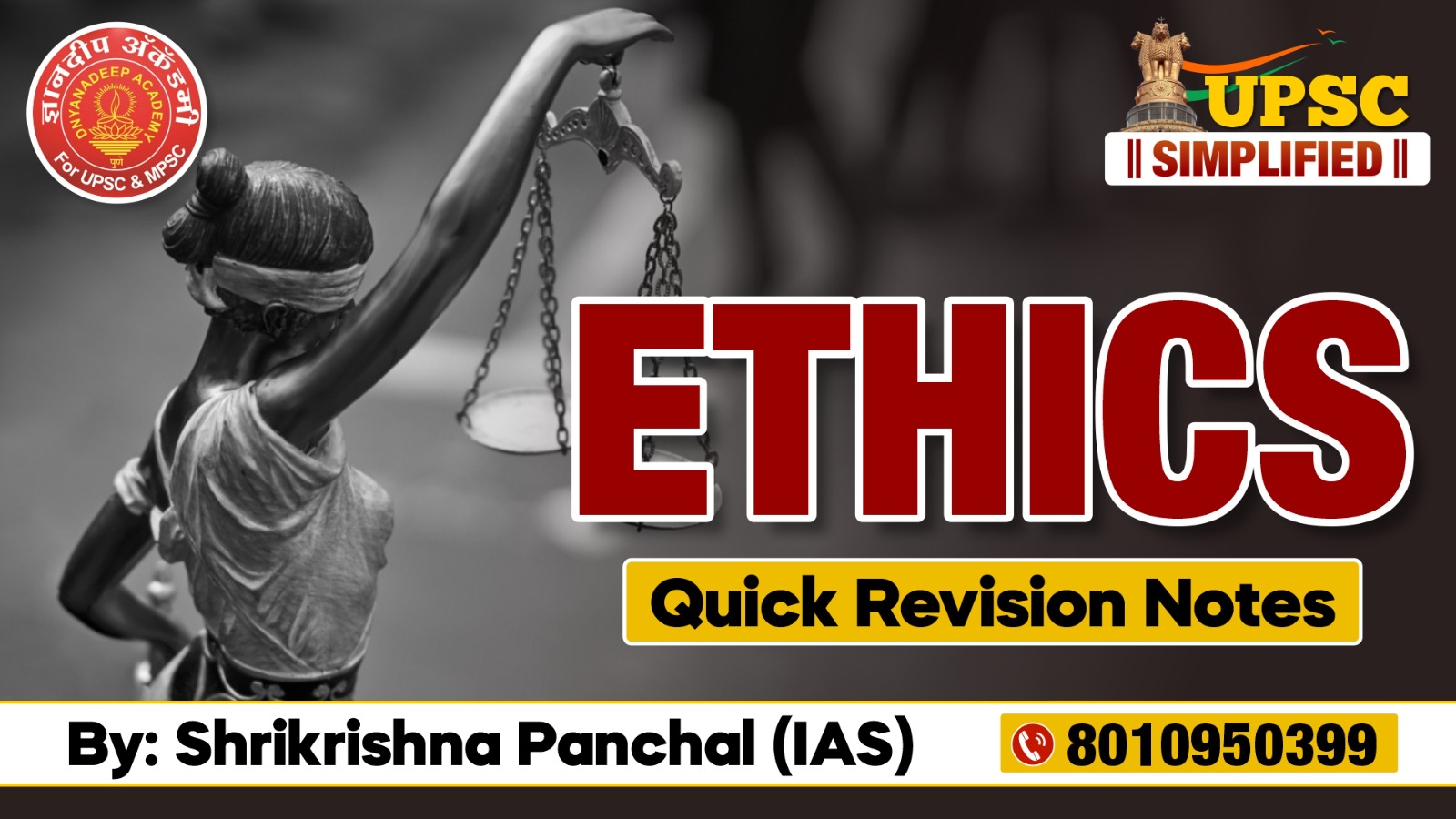UPSC MAINS ETHICS QUICK REVISION NOTES