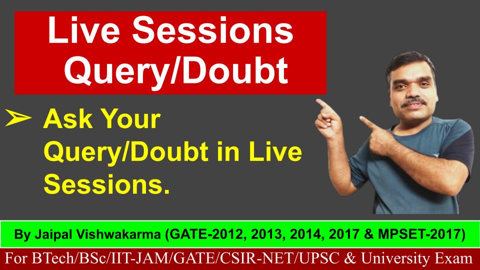Live Sessions For Doubt/Query