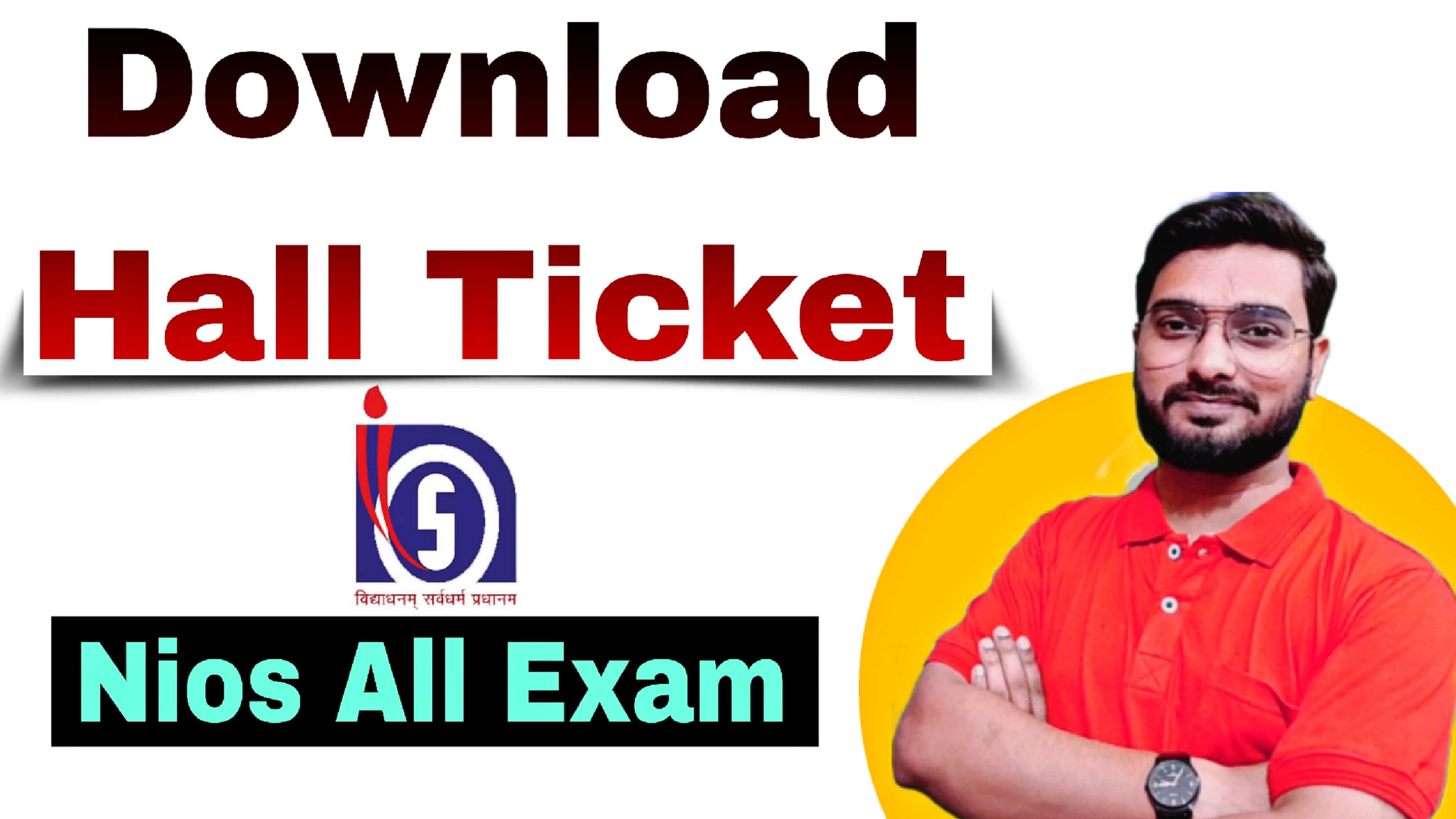 Nios Exam Hall-ticket