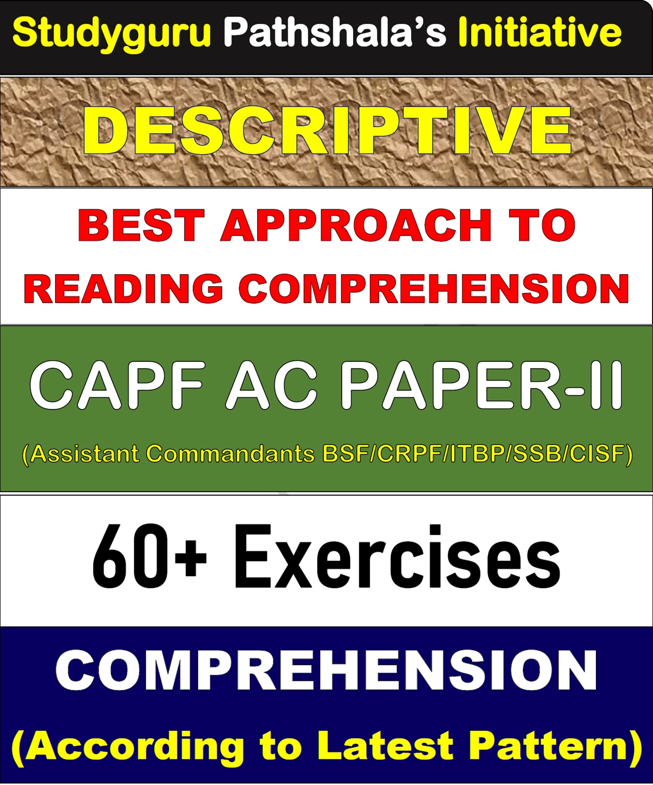 Comprehension Book for IB ACIO Tier 2 - RC Descriptive Book for IB ACIO Tier-2