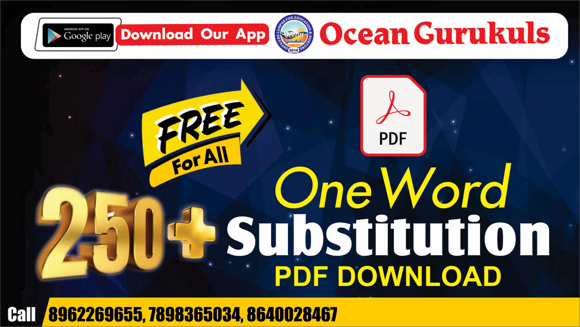 One Word Substitution Practice E-Book