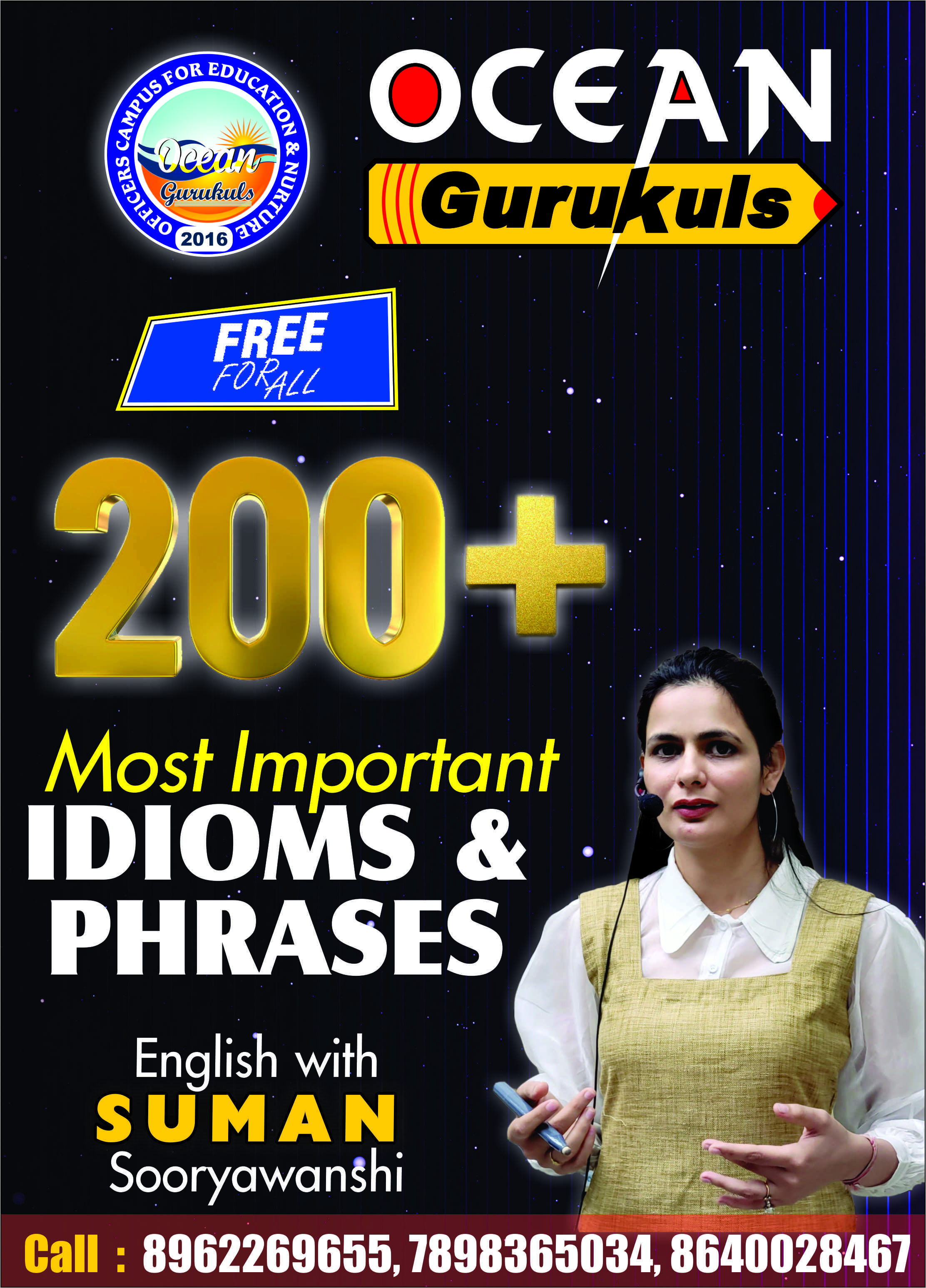 IDIOMS & PHRASES (E-book ) English with Suman Mam