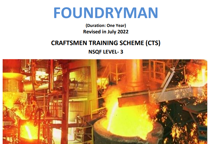 ITI 1st Year Foundryman CBT Previous Year Paper
