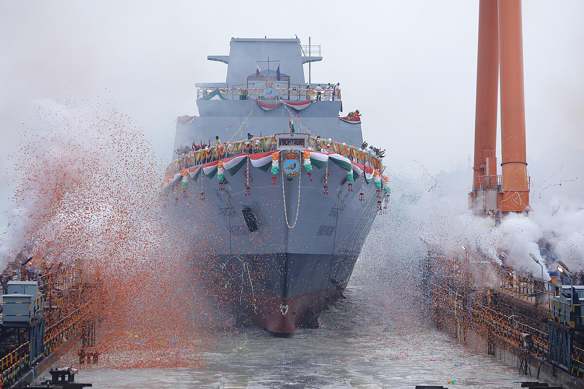 In a significant stride towards bolstering India’s maritime prowess, President Droupadi Murmu inaugurated the latest addition to the Indian Navy’s fleet, INS Vindhyagiri. The launch event was held at the Kolkata-based Garden Reach Shipbuilders and Engineers (GRSE).  Following the launch of INS Vindhyagiri, the vessel will join its sister ships, INS Himgiri and INS Dunagiri, at the Outfitting Jetty at GRSE.